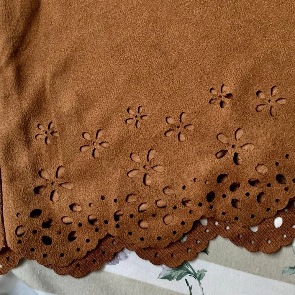Suede Mini Skirt